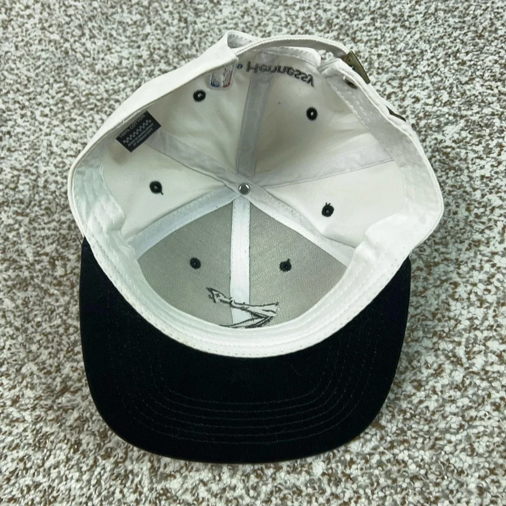 NBA Hat Cap Strap Back Mens One Size White NBA‎ Basketball Hennessy 1765